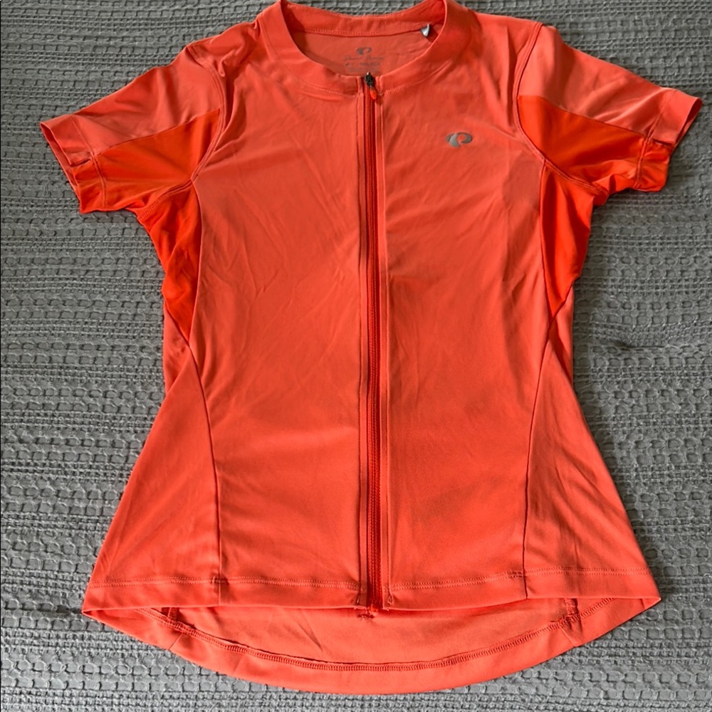 Pearl Izumi Orange Fitted Zippered Jersey